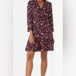 NWT Kate Spade Women’s Black and Pink Ribbon Shift Dress - size 4